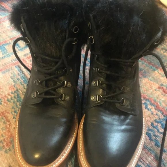 Botkier Women's Winter Leather Lace up Boots - Picture 11 of 11